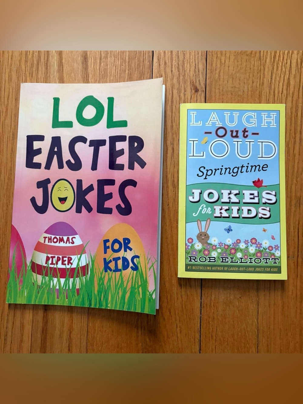 Thomas Piper and Rob Elliott Kids Easter Spring Joke 2 Book Paperback Lot